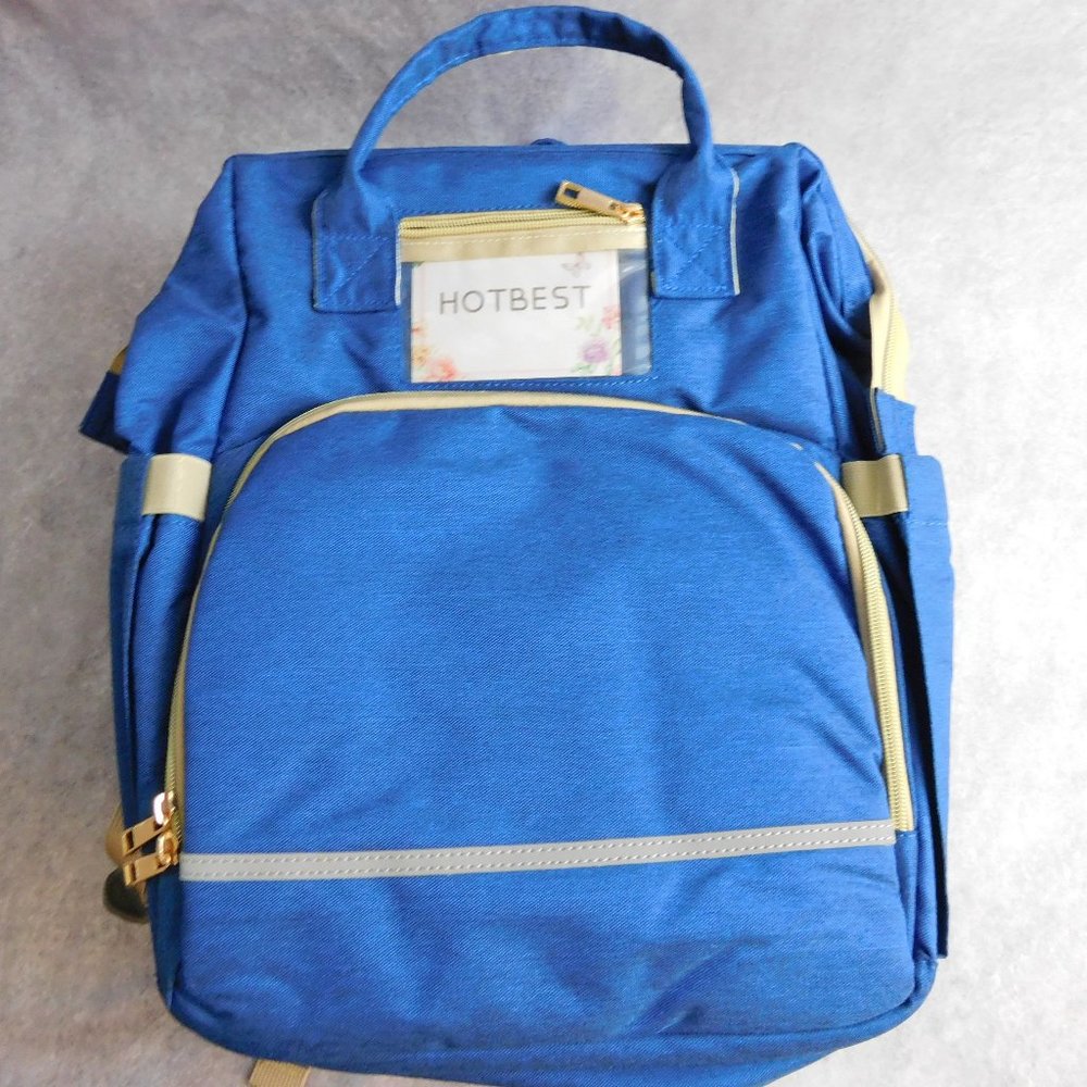 Hotbest 3 in 1 Diaper Bag, Backpack With Expanding Changing Area, Blue
